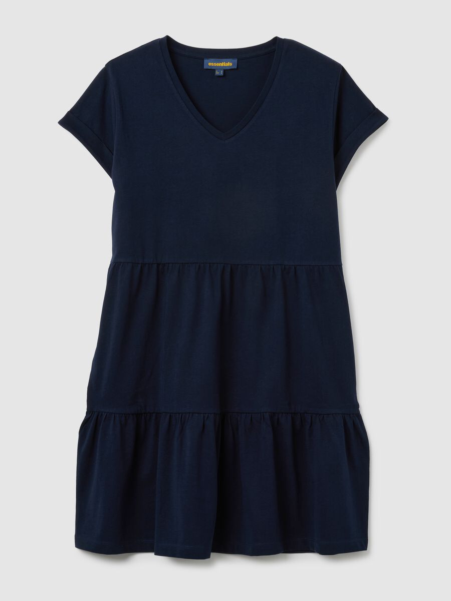Women's Pure Cotton Blue Dress_0