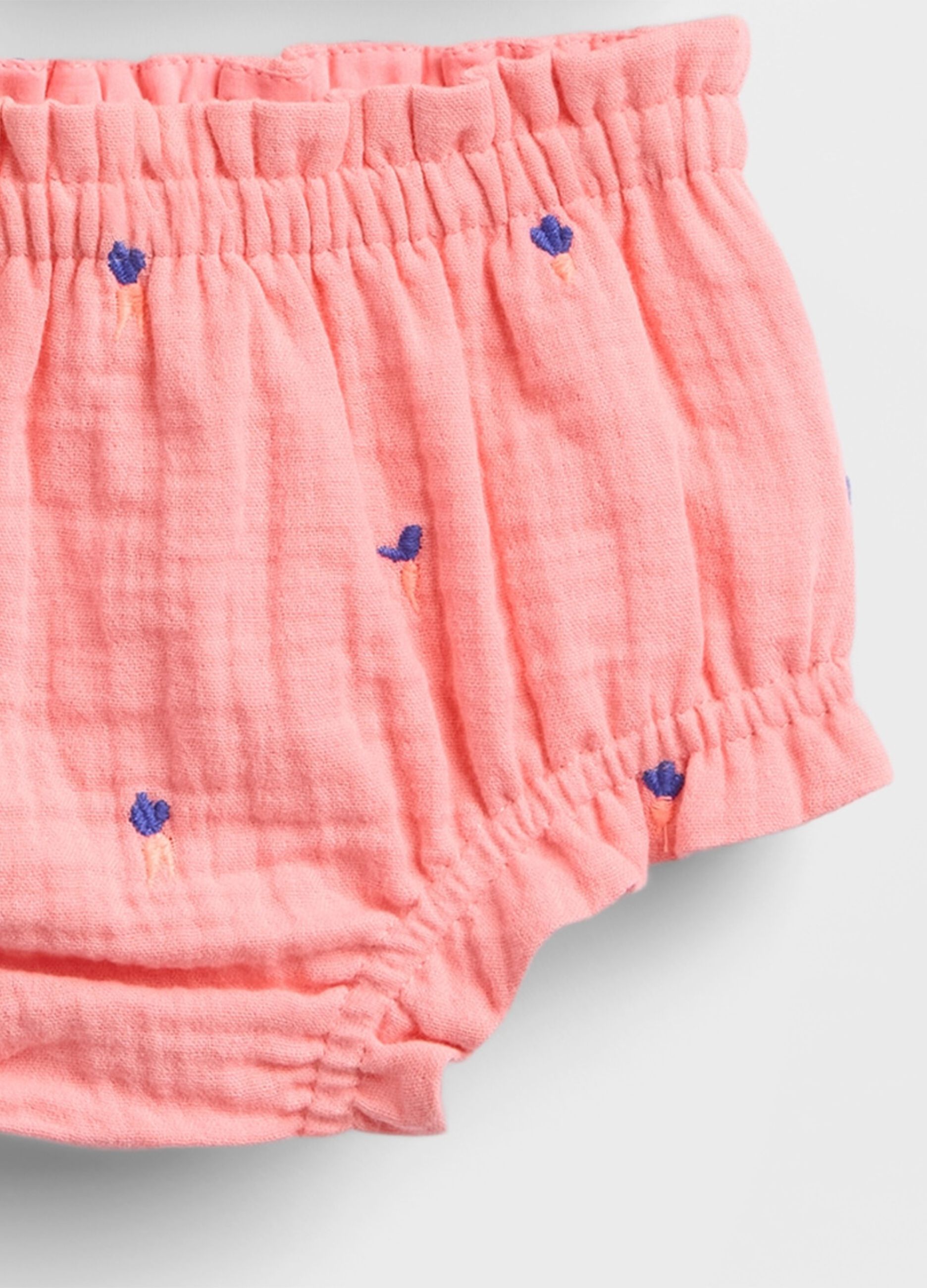 White and Pink Summer Set with Rabbit Print