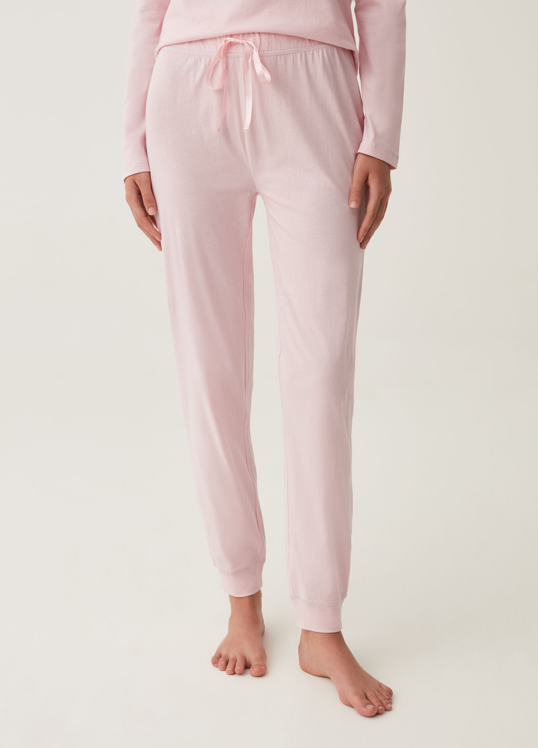Pantalone pigiama lungo in cotone_1