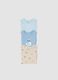 Three-pack sleeveless bodysuits in multicolour pure cotton for newborns_2
