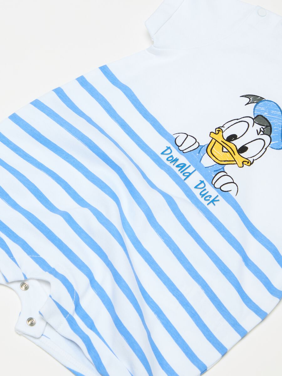 Cotton romper suit with Donald Duck 90 print_2