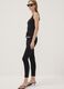 Black skinny-fit stretch cotton and viscose jeans_0