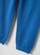 Children's blue jogger trousers in pure cotton regular fit with logo_3