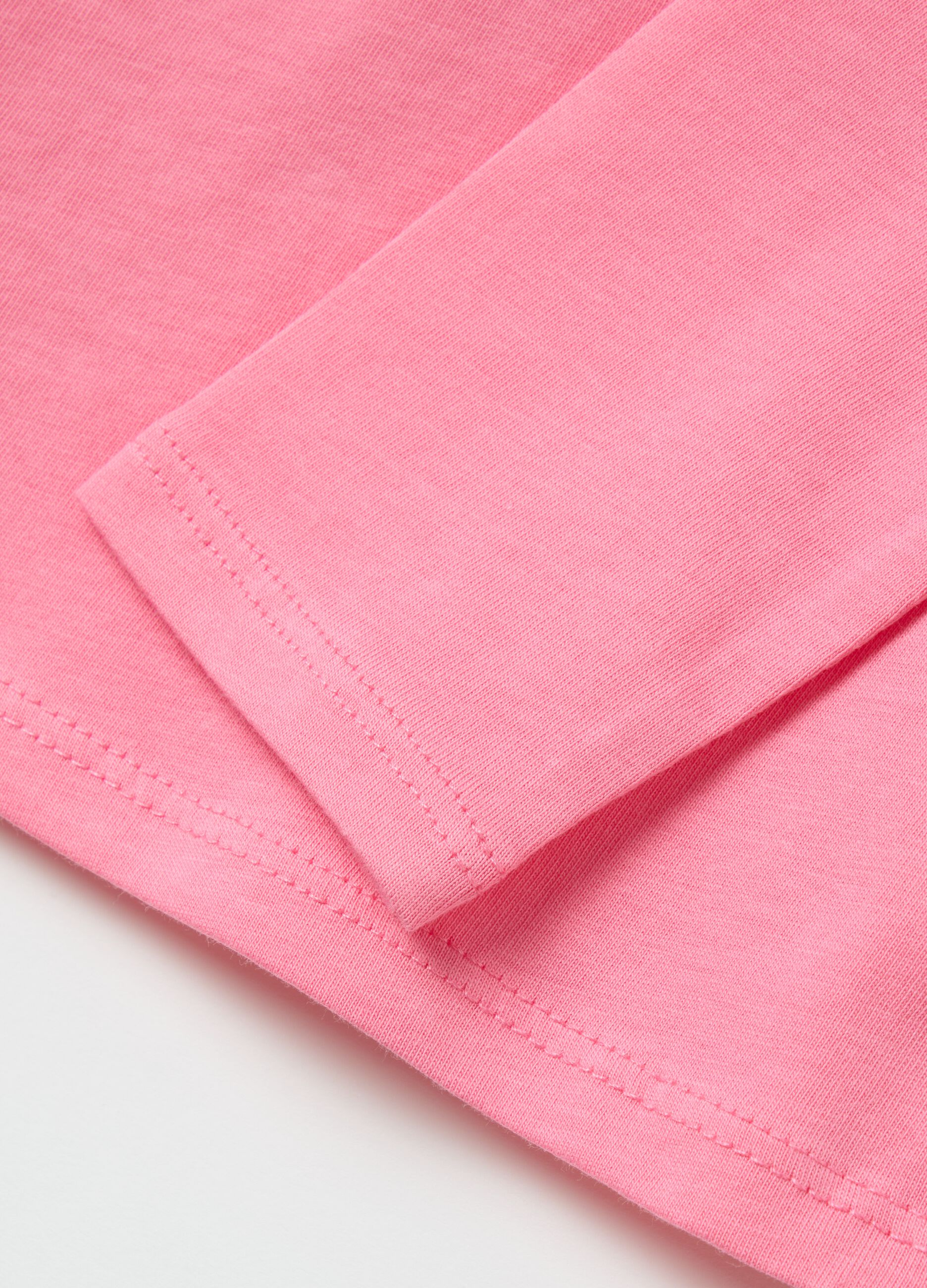 T-shirt maniche lunghe in cotone con stampa 