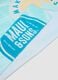 Blue pure cotton beach towel_1