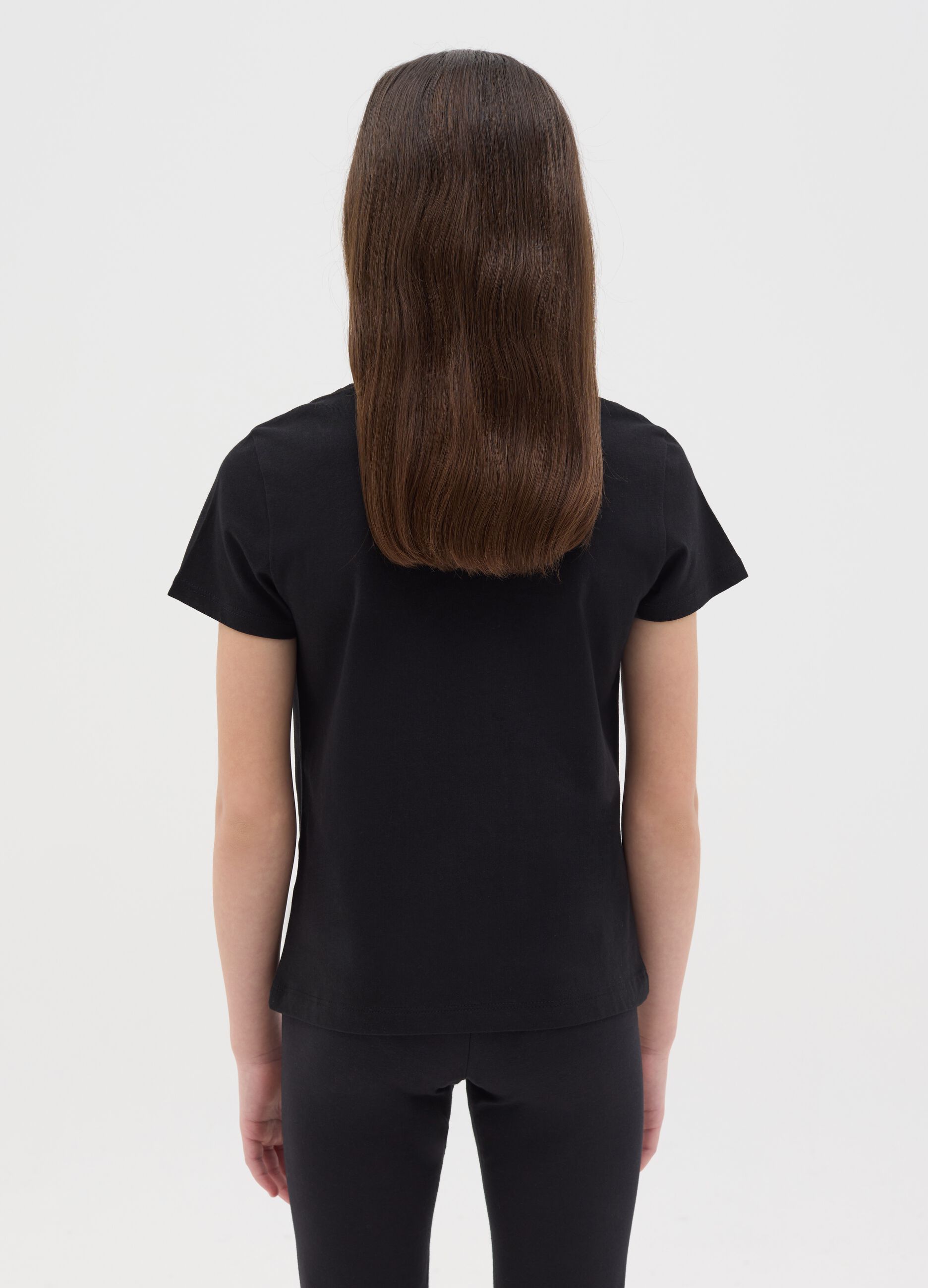 Cotton T-shirt with "Always myself" print