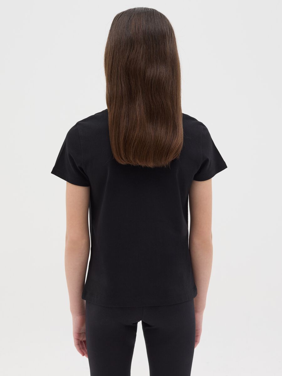 Cotton T-shirt with "Always myself" print_2