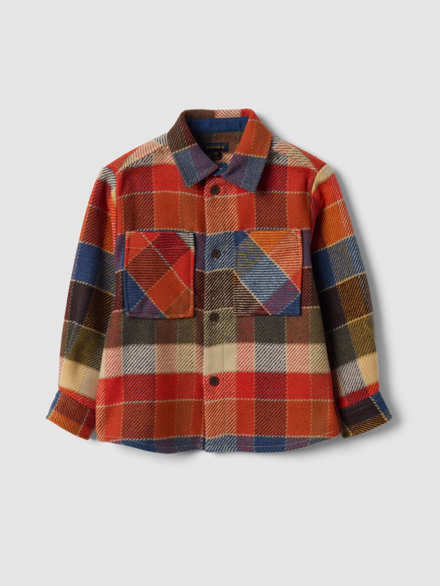 Camicia multicolor a quadri con colletto classico regular fit_3