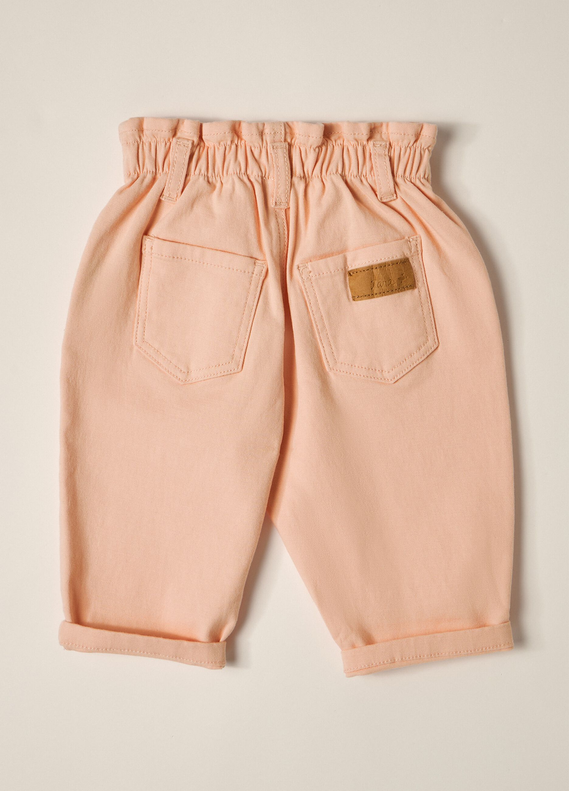IANA Baby Stretch Cotton Twill Paperbag Trousers