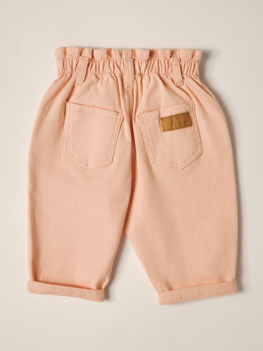 IANA Baby Stretch Cotton Twill Paperbag Trousers_1