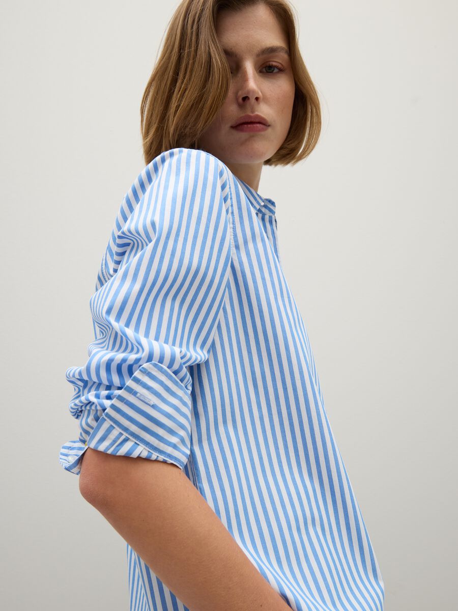 Multicoloured pure cotton regular fit shirt_0