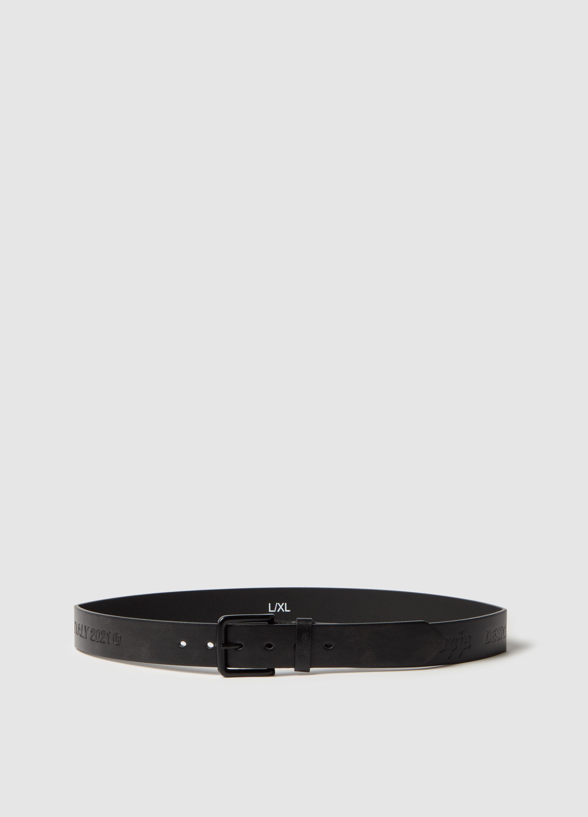 Logo Belt Vintage Black