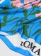 Lightweight multicolour scarf in pure viscose with floral pattern_2