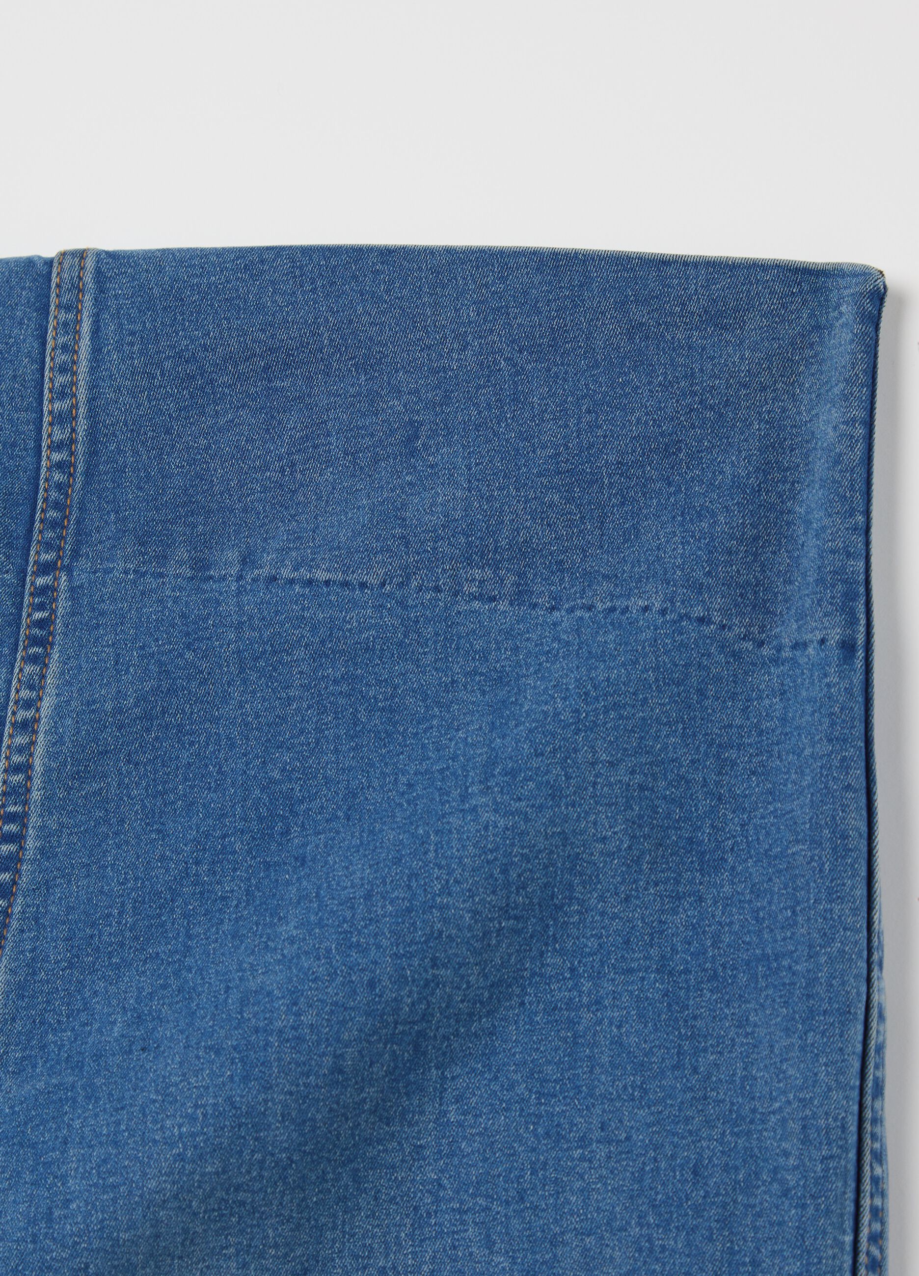Flare-fit maternity treggings in denim