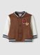 Brown organic cotton sweatshirt for baby, regular fit_0