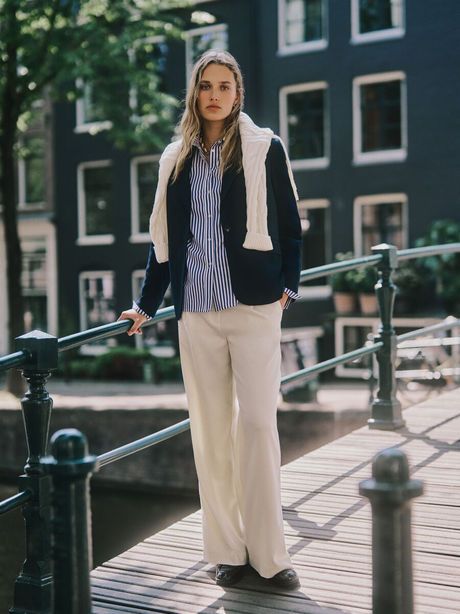 Regular Fit Beige Trousers_0