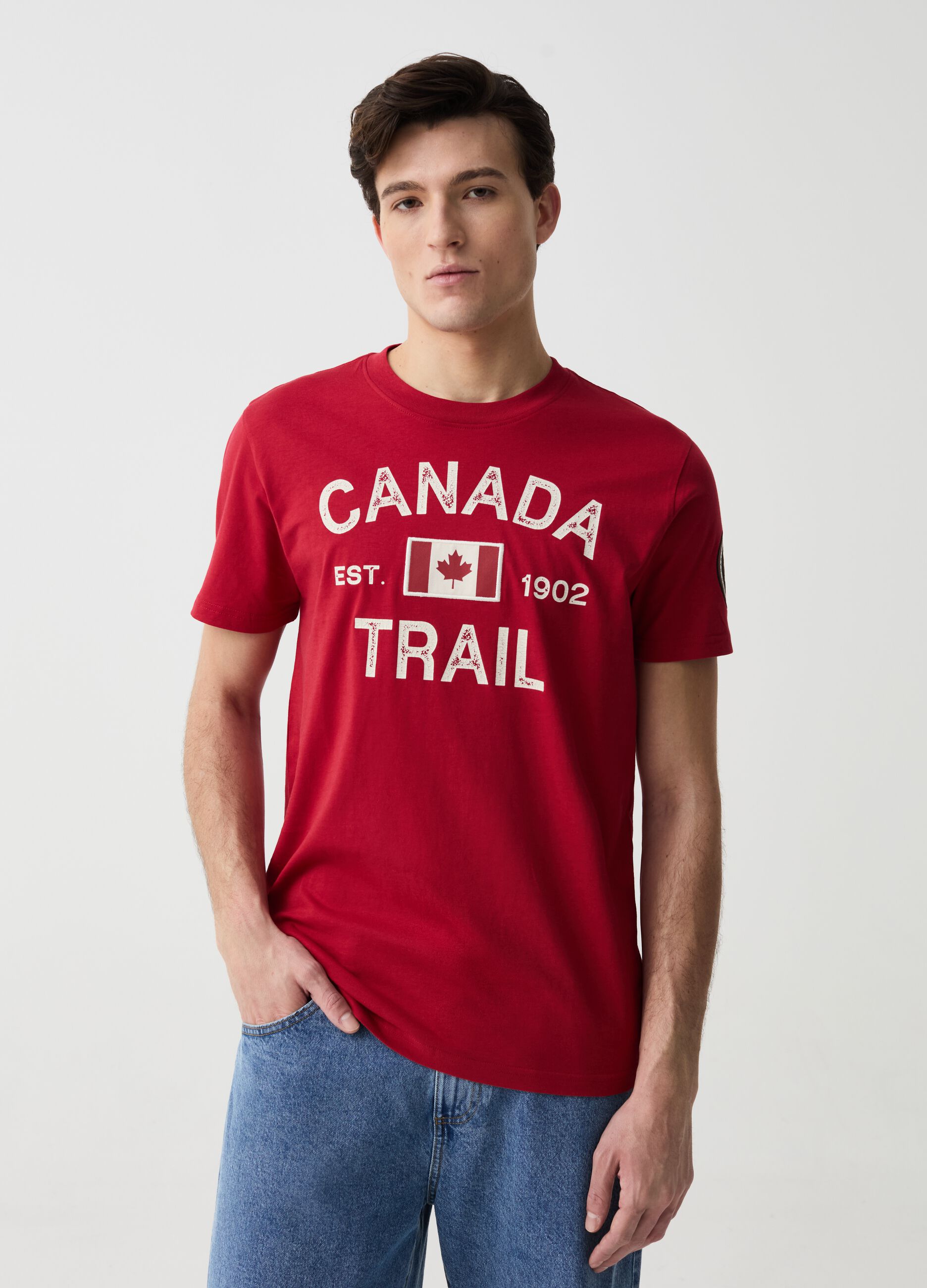 T-shirt con stampa Canada Trail