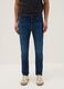 Skinny fit blue stretch cotton jeans_1