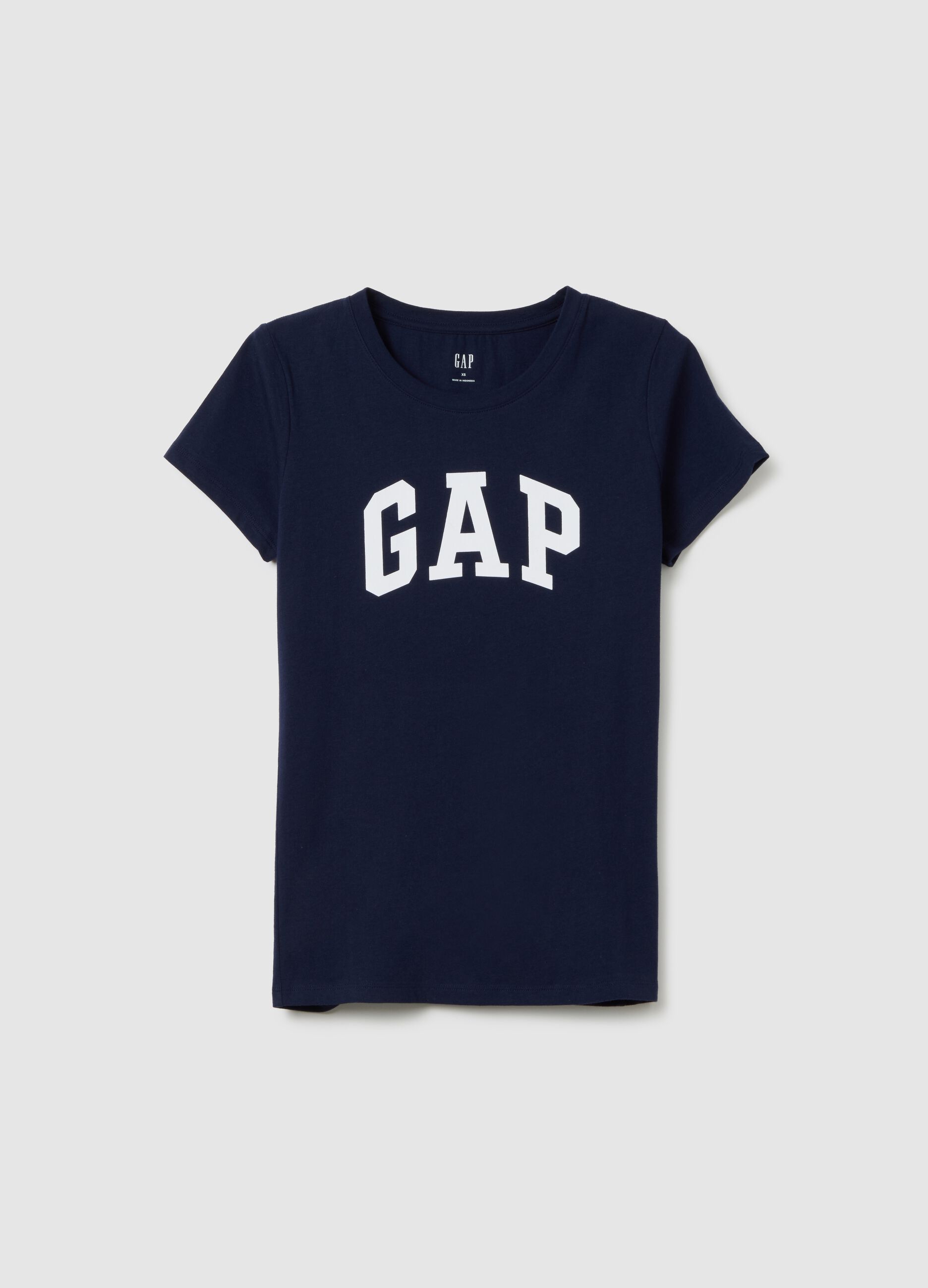 T-shirt with round neck and logo