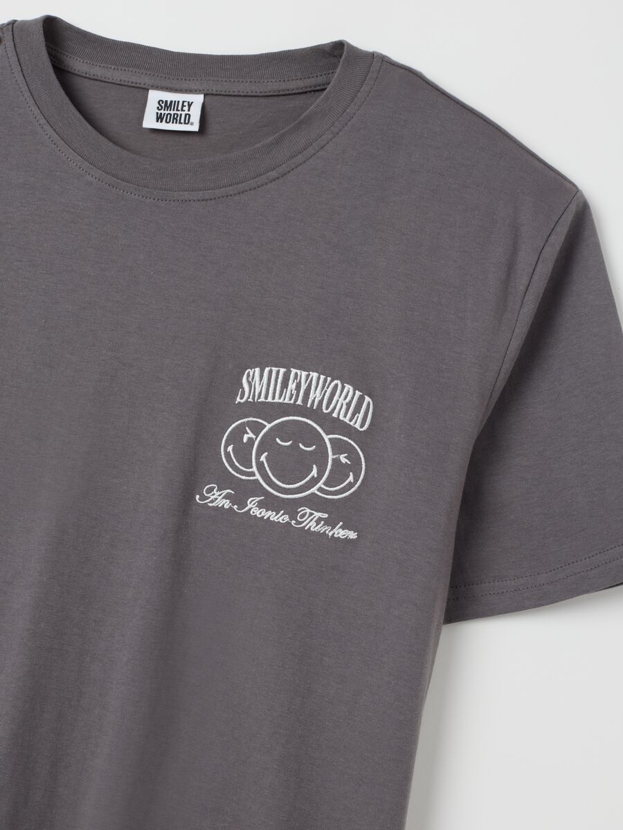 Men's grey cotton T-shirt, regular fit_1