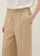 Beige wide leg jogger trousers in Lyocell and viscose blend_4