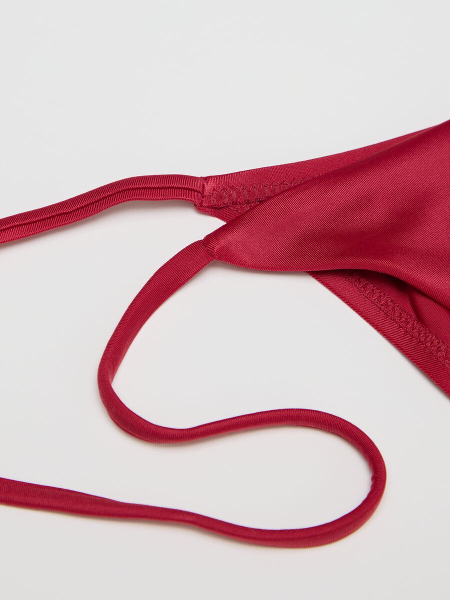 Red bikini briefs with ties_5