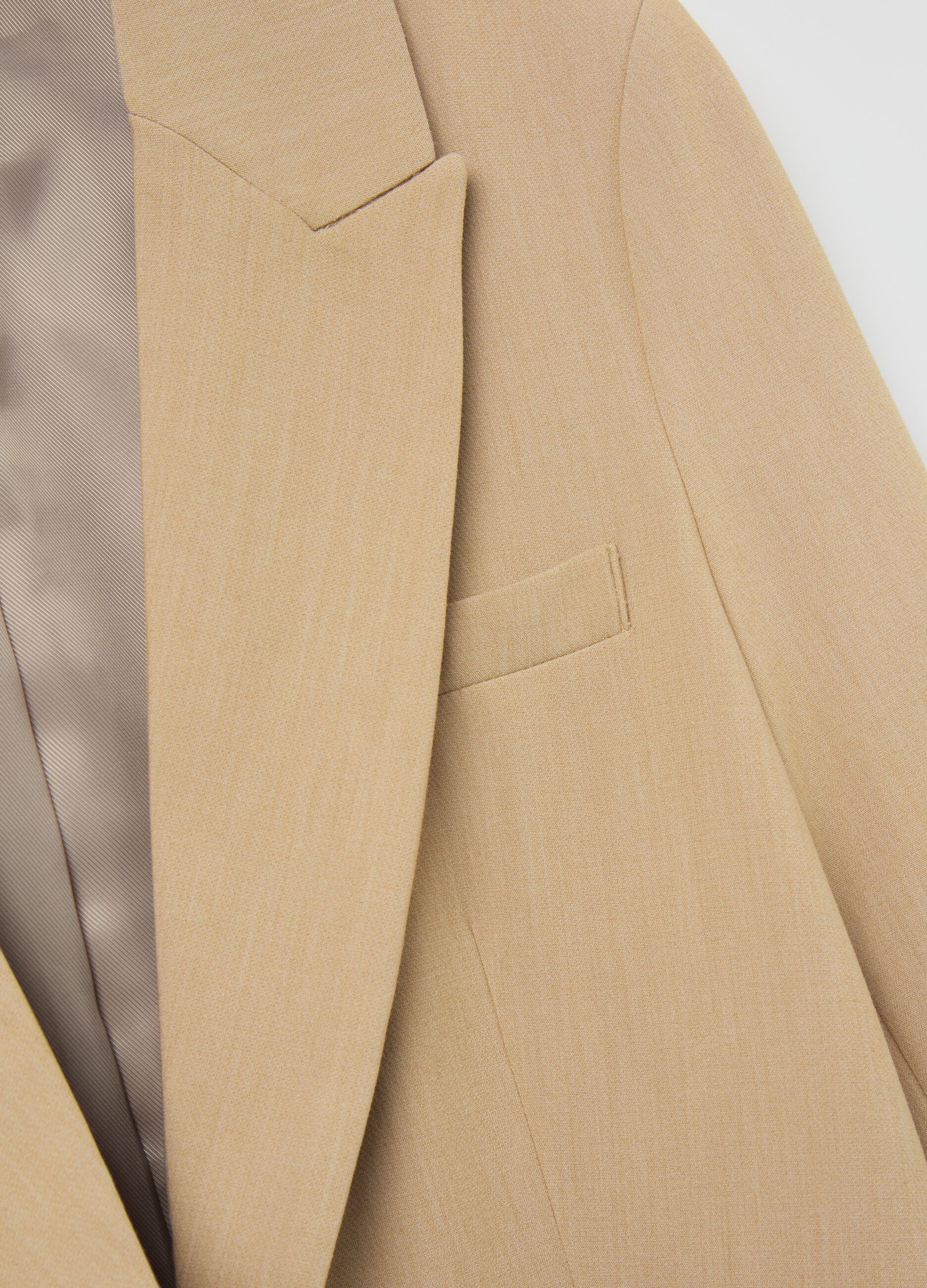 Blazer monopetto con cintura