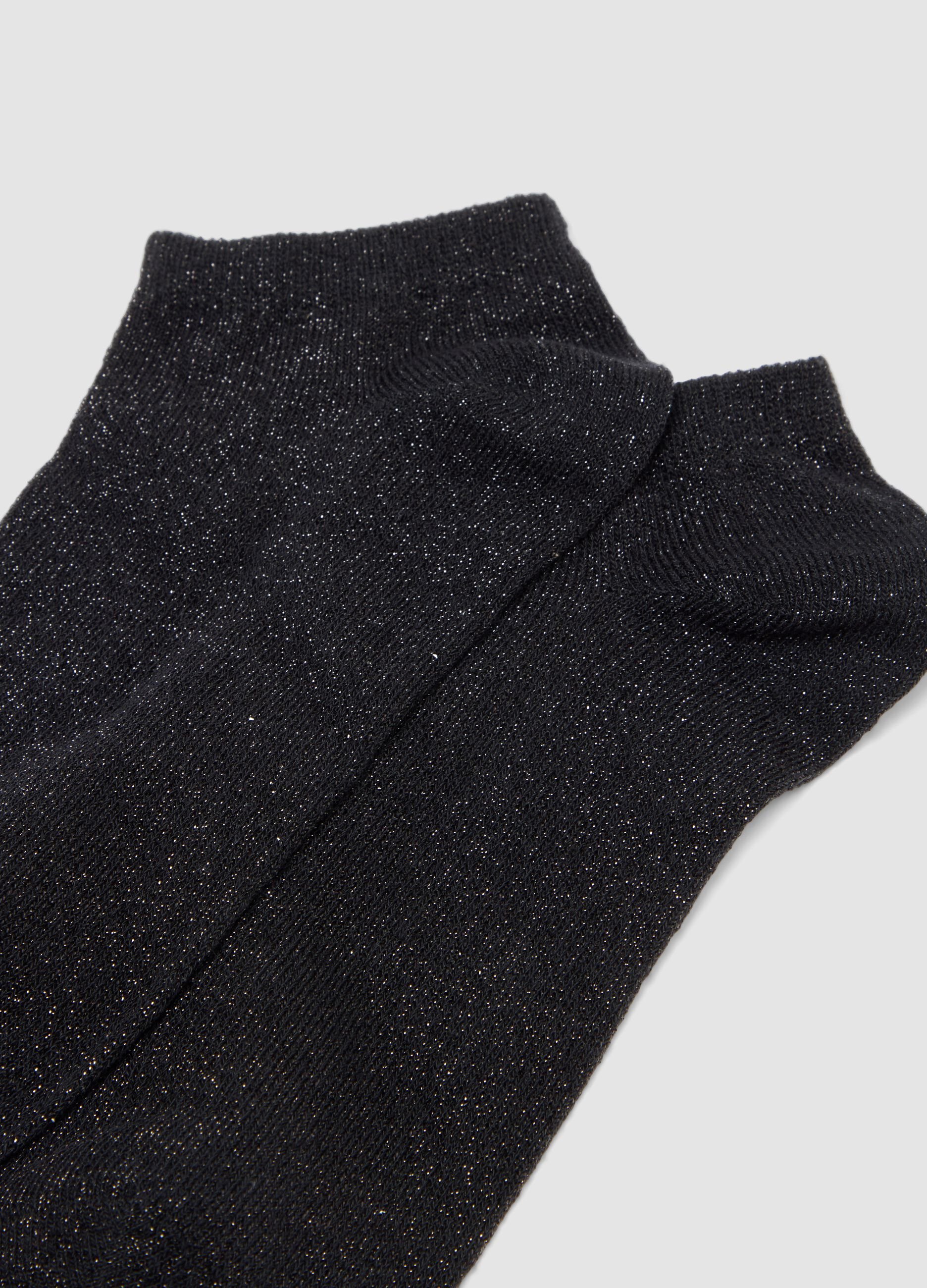 3-pack of black organic cotton ankle socks