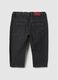 Children's black pure cotton trousers regular fit_1