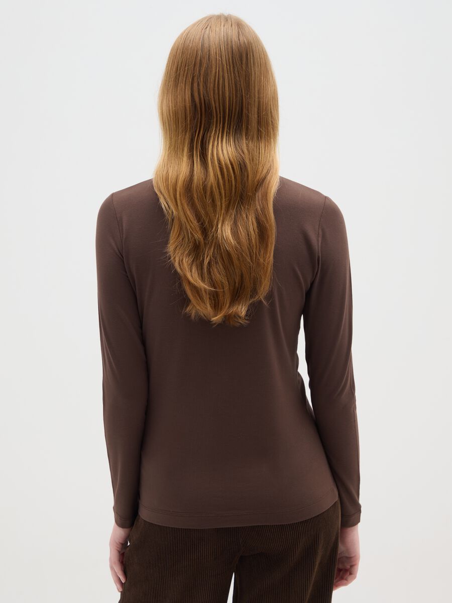 Brown turtleneck sweater regular fit_2