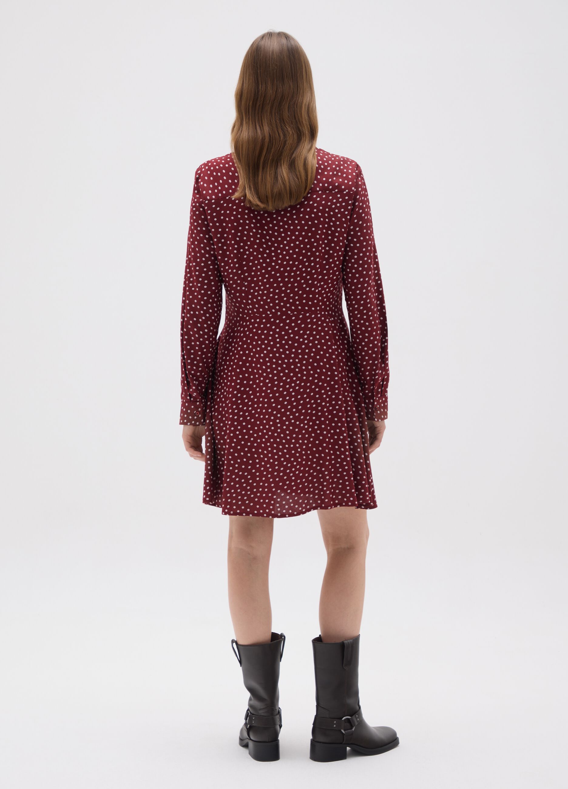 Women's Multicolour Viscose Shirt Dress