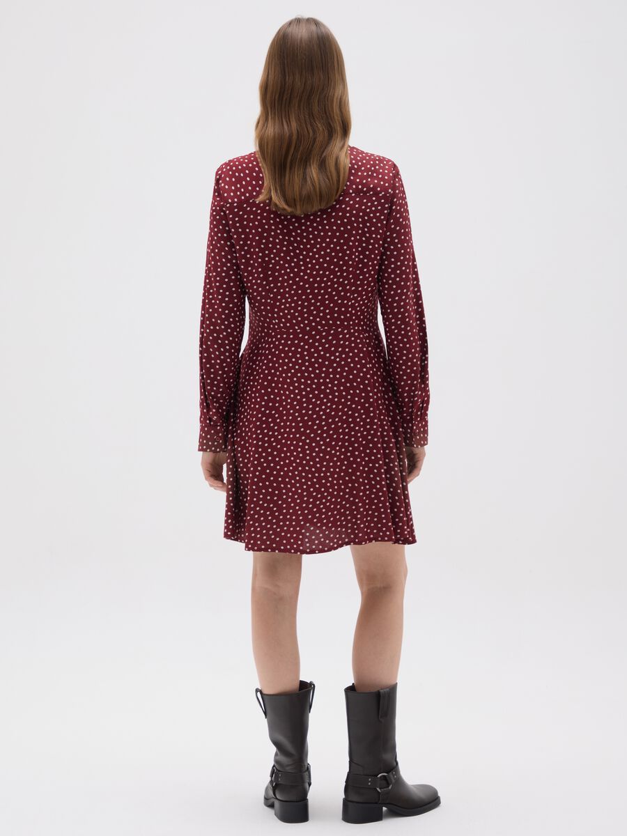 Abito chemisier da donna in viscosa multicolor_2