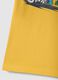 Yellow pure cotton regular fit t-shirt for kids with print_3