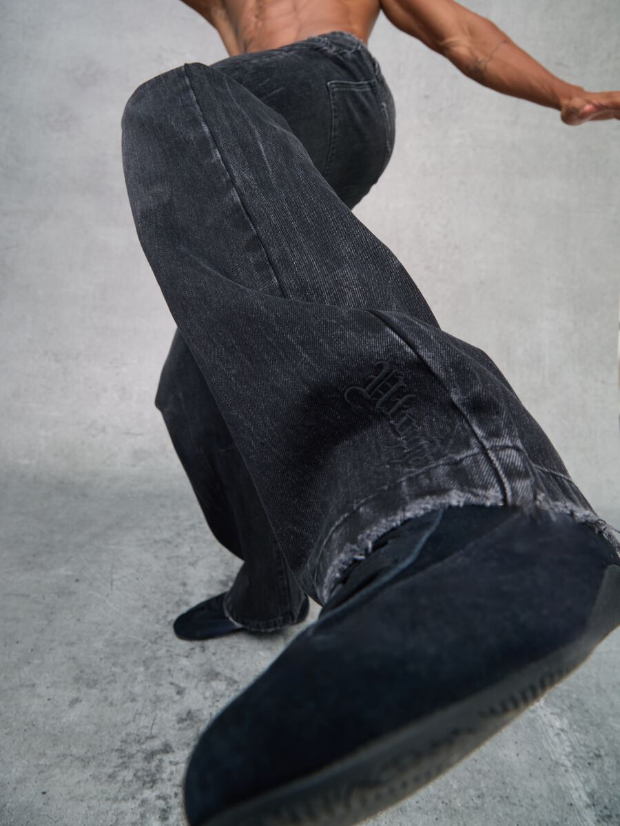 Bootcut Denim Washed Black_5