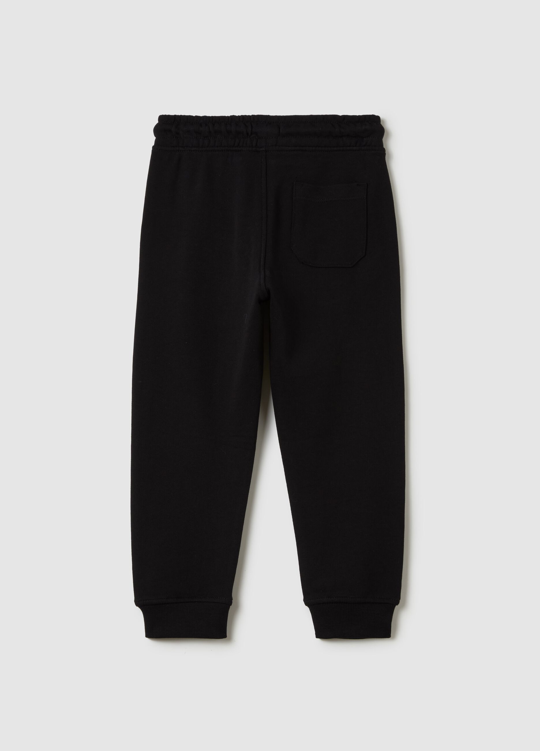 Fleece joggers with drawstring