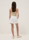 Girls&rsquo; white linen-cotton blend regular-fit shorts_1