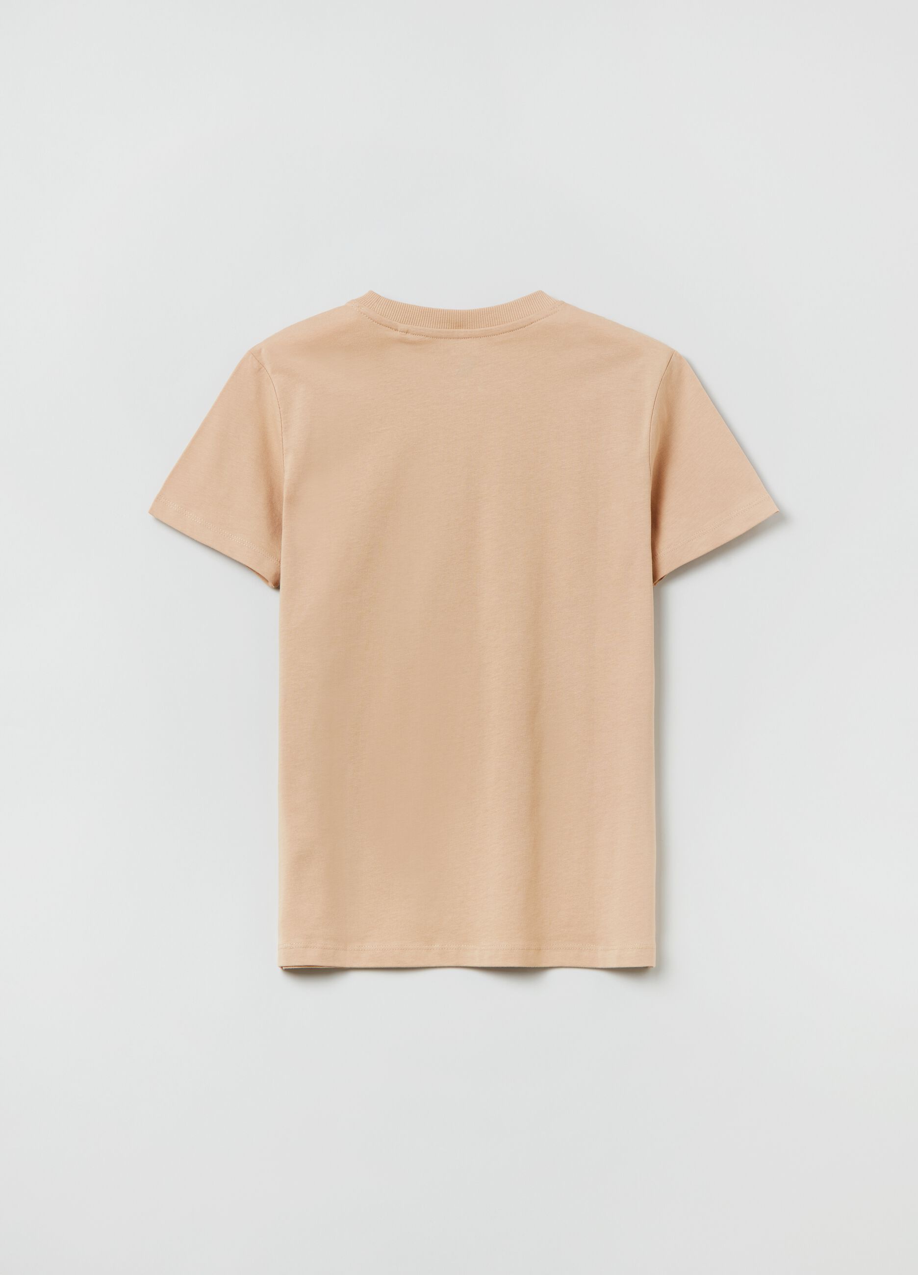 Cotton T-shirt with savannah print