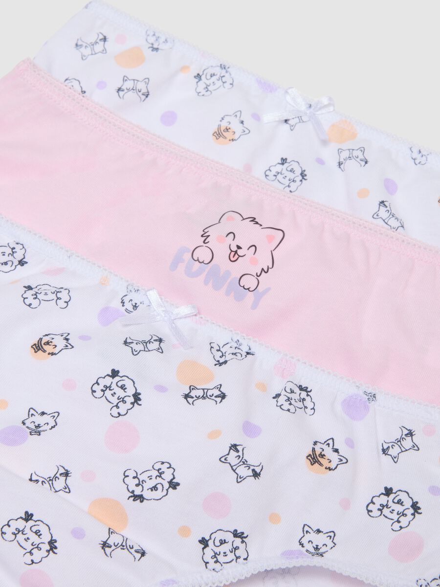 Multipack mutandine comode in puro cotone multicolor da bambina_2