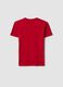 Boys' Regular Fit Pure Cotton Red T-shirt with Print_1