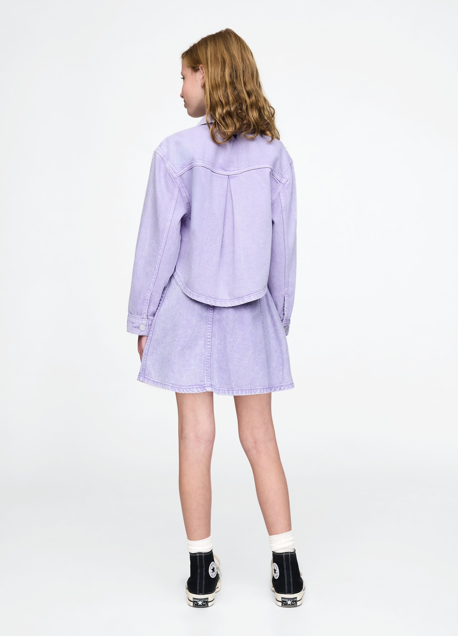 Violet Denim Mini Skirt GAP Kids