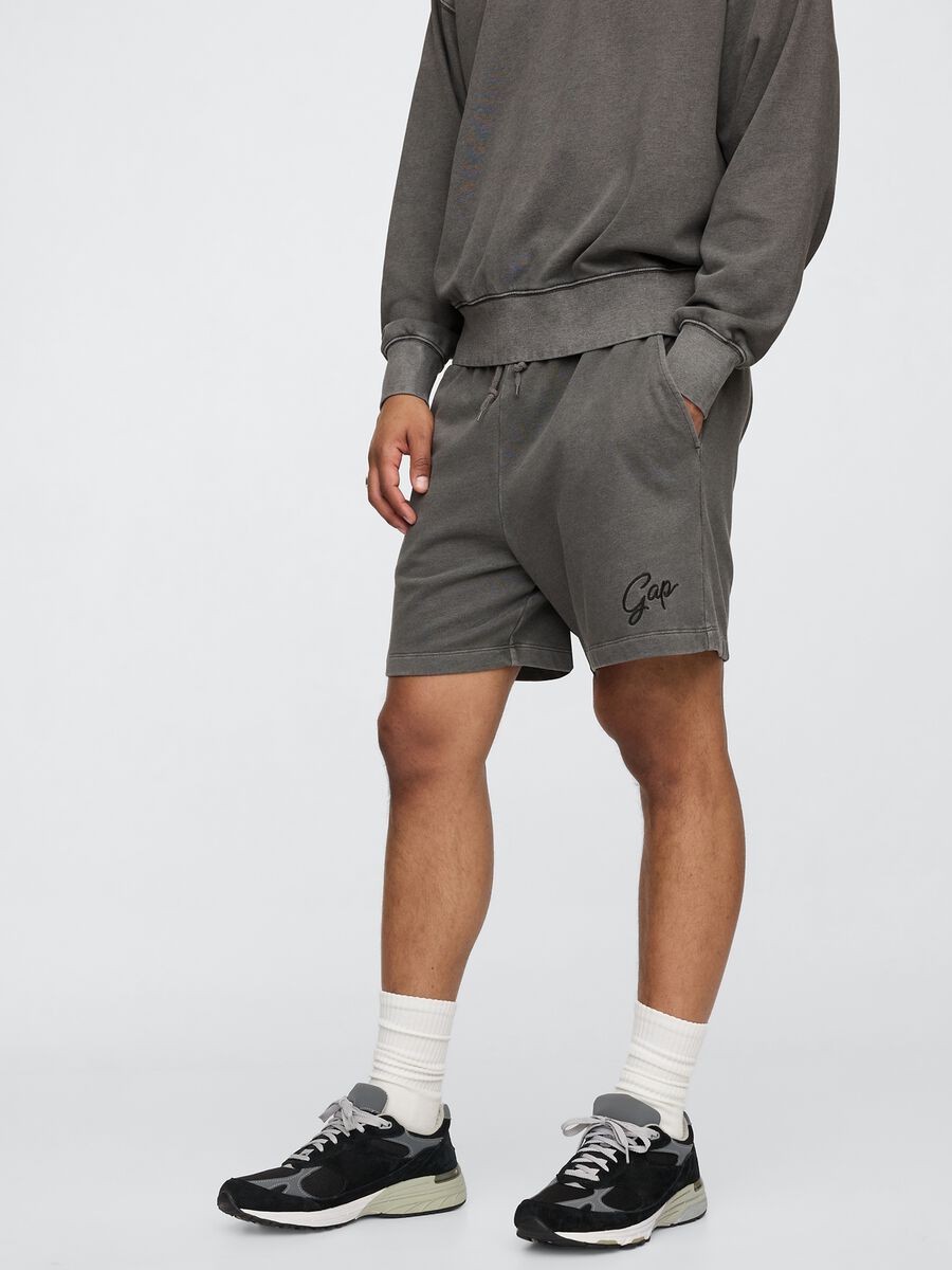 Shorts grigi Gap in misto cotone_1