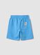 Blue pure cotton regular fit children's shorts_1