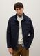 Regular fit blue jacket with pockets and zip closure_1