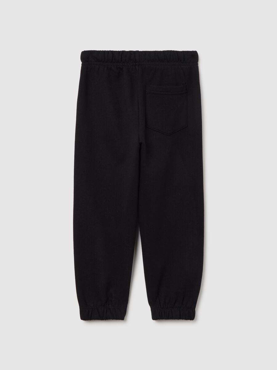 Fleece joggers with "Worldwide Music Tour" print_1