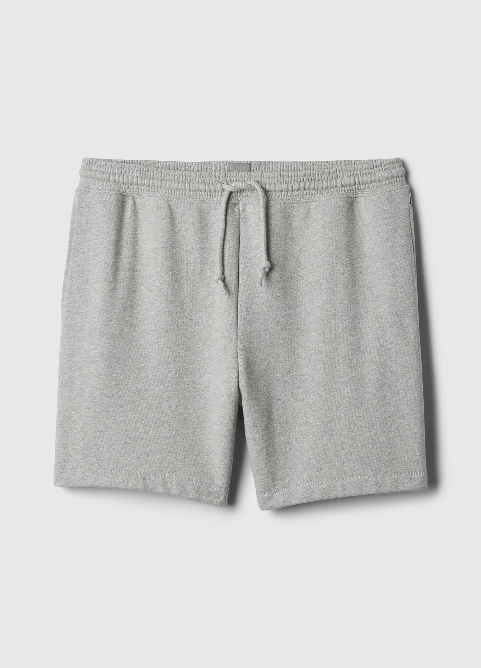 Bermuda joggers in fleece with drawstring