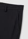 Slim fit black stretch fabric trousers_5