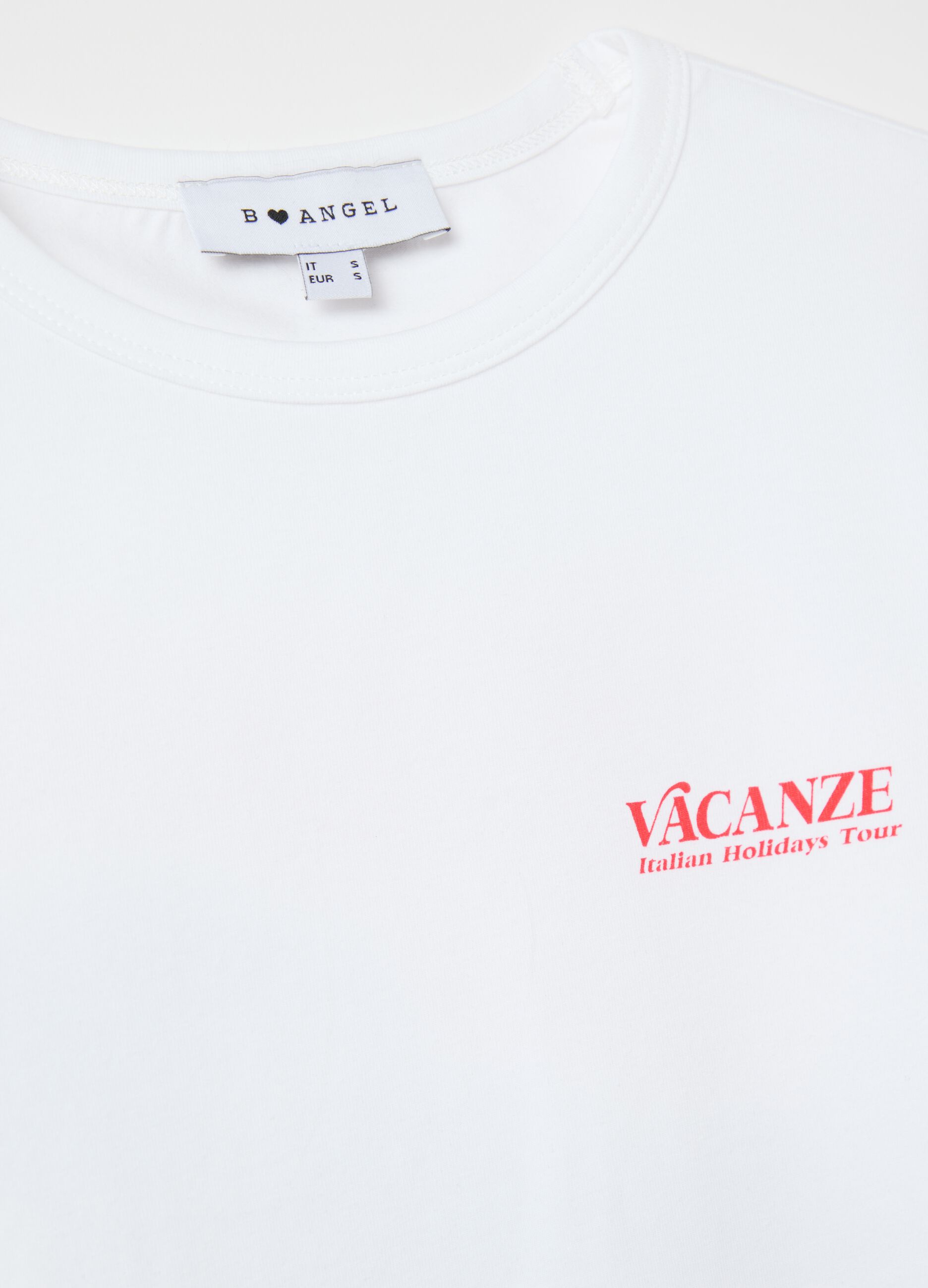 Short-sleeved T-shirt with "Dolce Vita" print