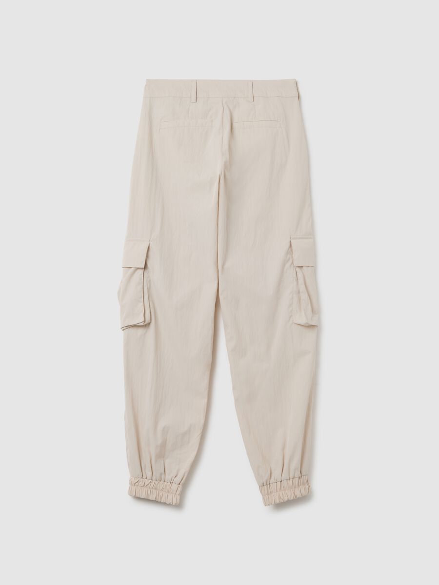 Pantaloni da ragazza in misto beige regular fit_4