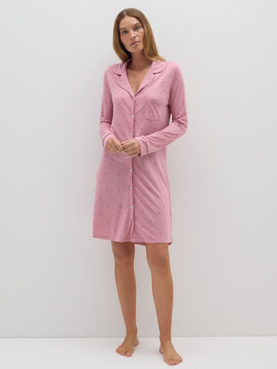 Pink Viscose Nightdress_0