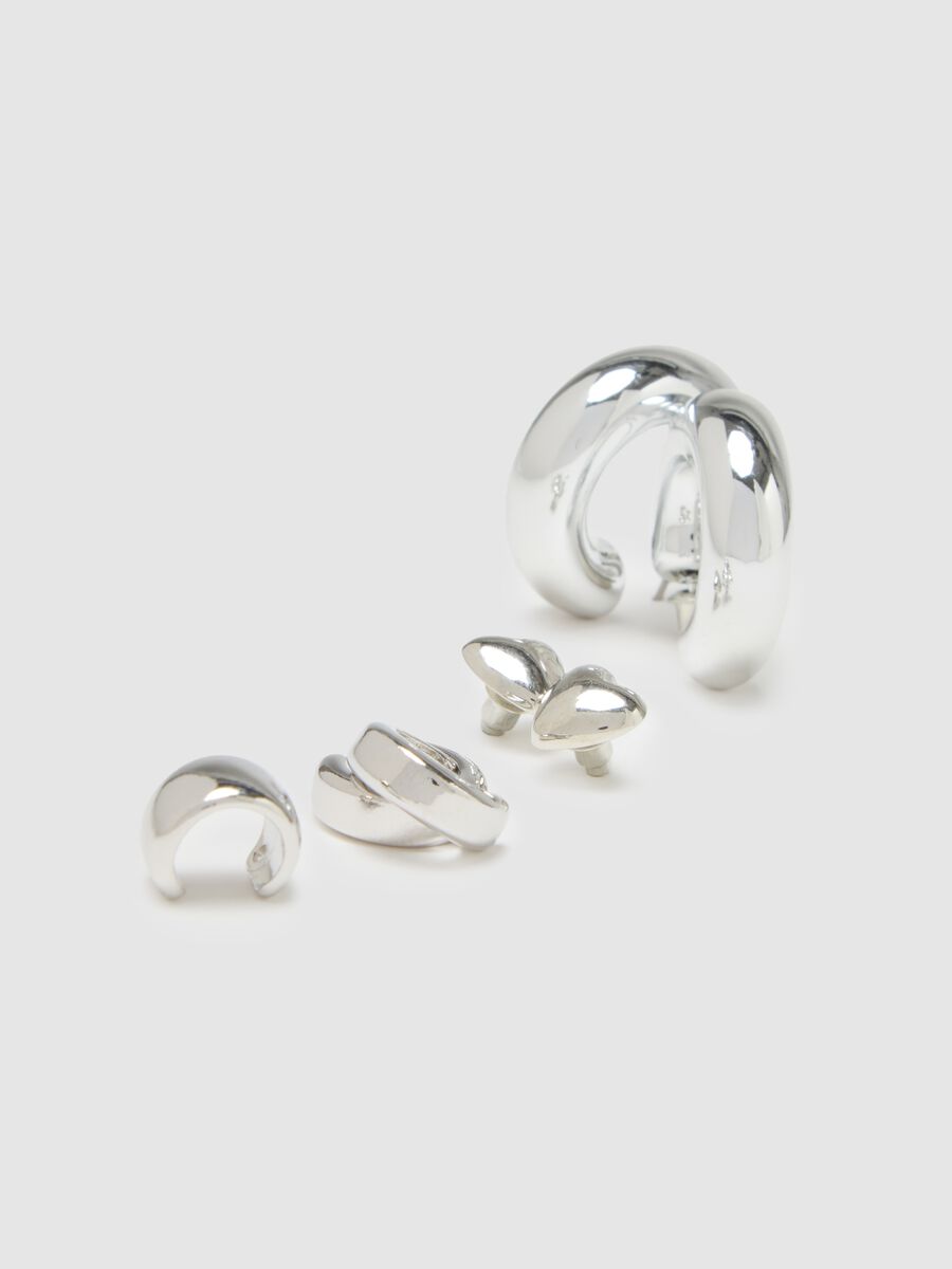 Grey Steel Earrings Set_2